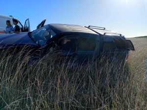 Choque en Ruta 3: cuatro personas al hospital dorreguense