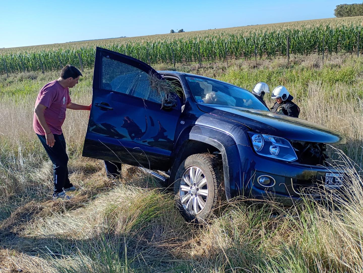 Choque en Ruta 3: cuatro personas al hospital dorreguense