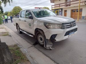 Accidente: Acompañante de motociclista derivada al hospital