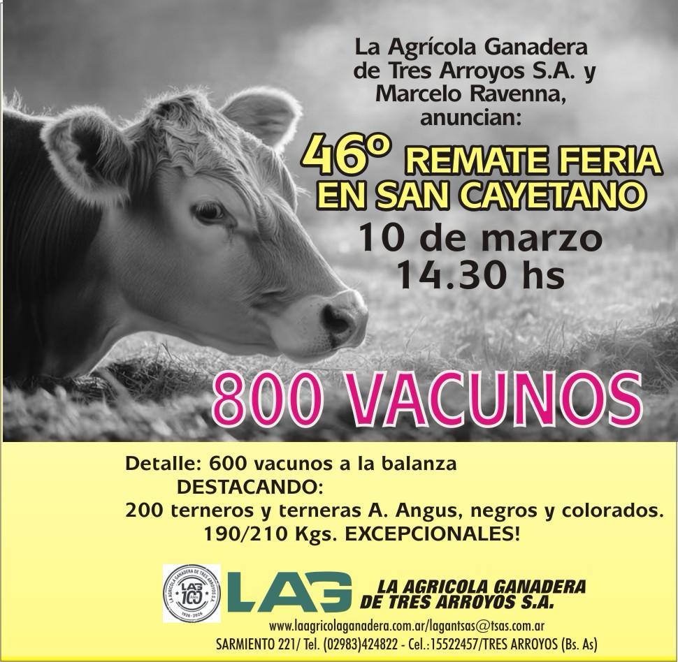 (Audio) Agricola Ganadera: todo preparado para el primer remate del año