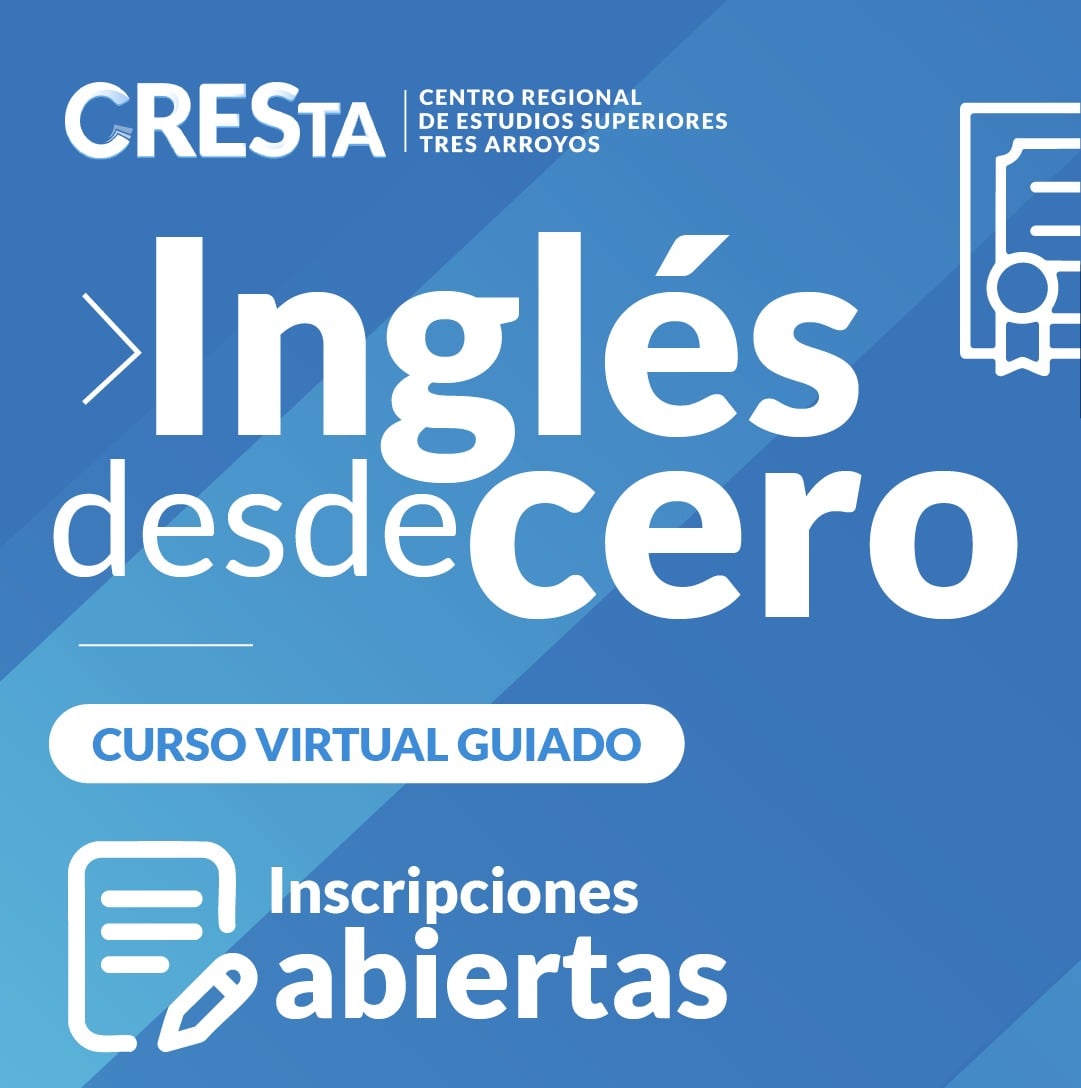 Inglés desde cero: CRESTA abre inscripción a curso virtual guiado para toda la comunidad