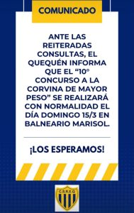 Pesca: el Quequén de Oriente no suspenderá su concurso