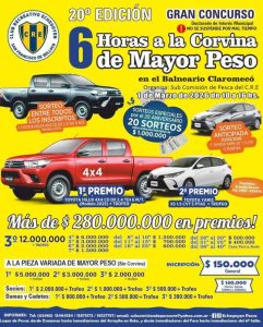 Se largó el concurso de pesca del Club Echegoyen