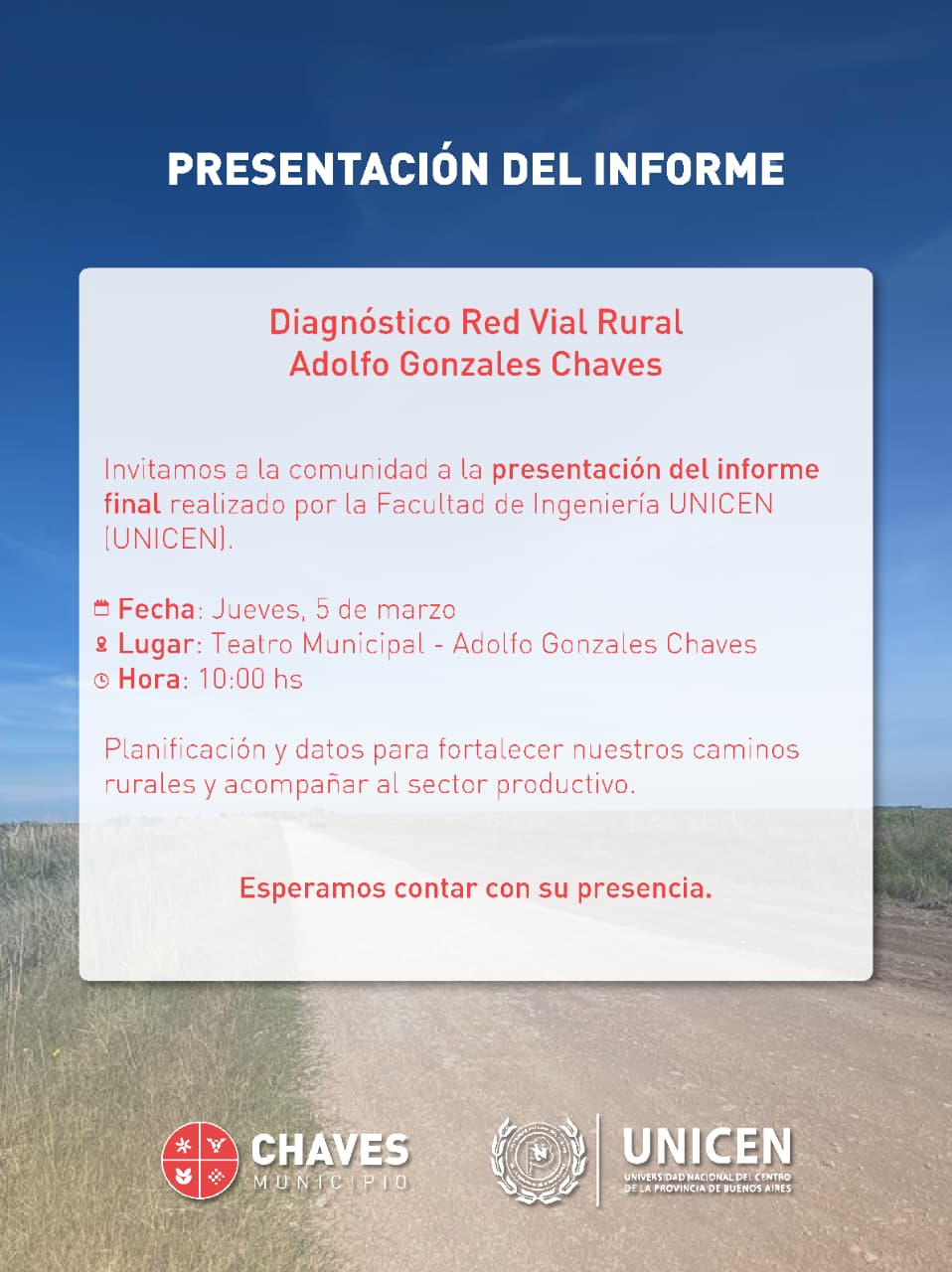 En Chaves, el jueves se expone el “Diagnóstico de la Red Vial Rural”