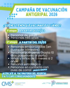 Secretaría de Salud: Campaña de Vacunación Antigripal 2026