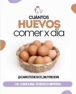 ¿Cuántos huevos hay que comer por día?