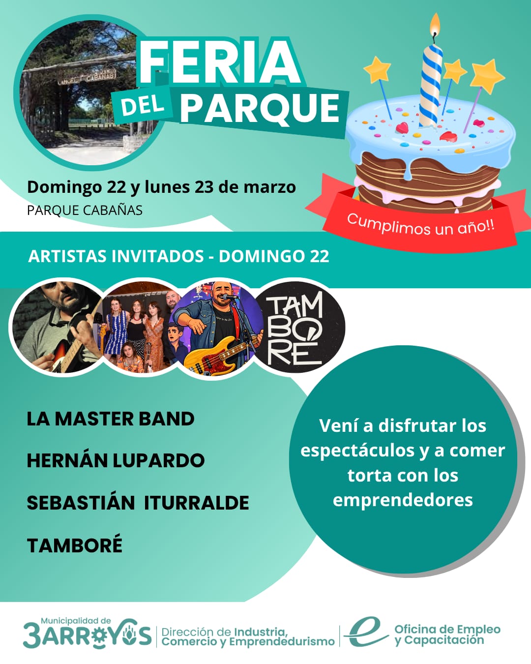 (audio)Emprendedores de la Feria del Parque Cabañas celebran un año de actividad