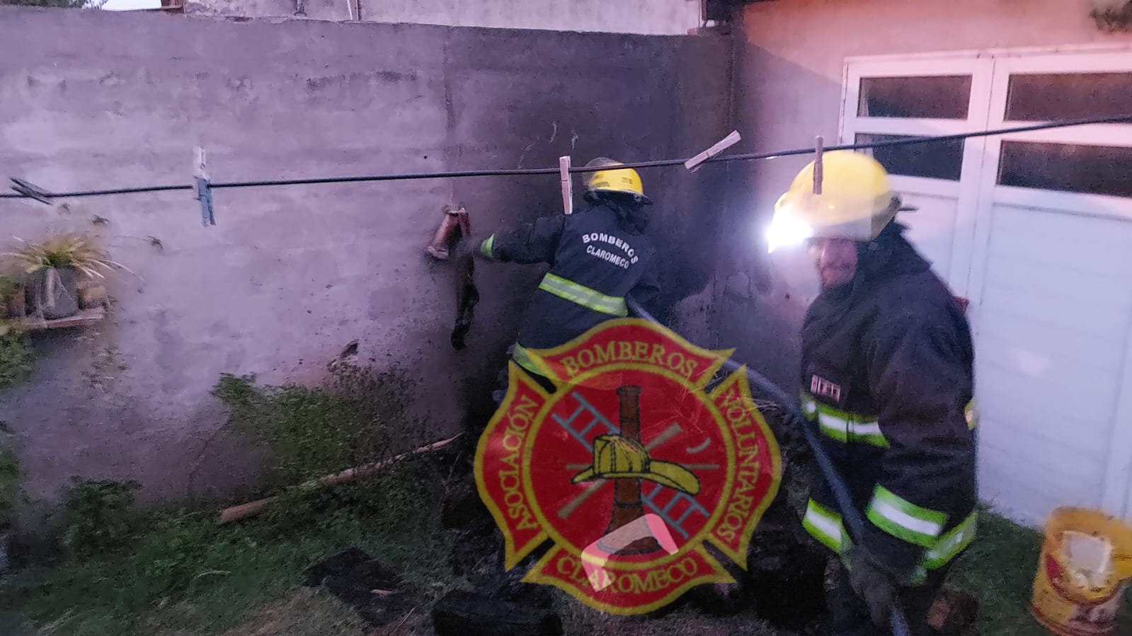 Salida de Bomberos en Claromecó