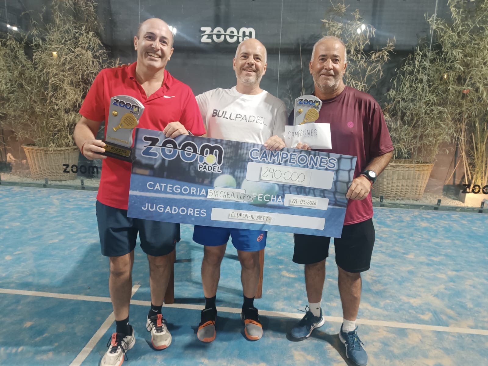 Pádel: Cedrón y Alvarez Castillo campeones en Chaves