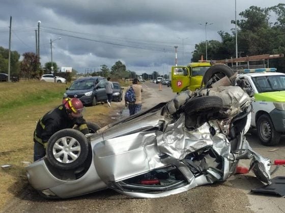 Fatal: murió en un choque y vuelco en cercanías a Mar del Plata