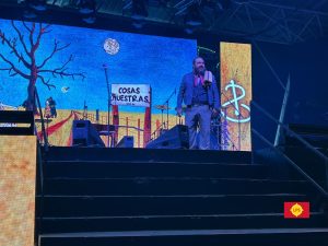 Autenticidad y emoción: “Pancho” Santarén cantó en casa