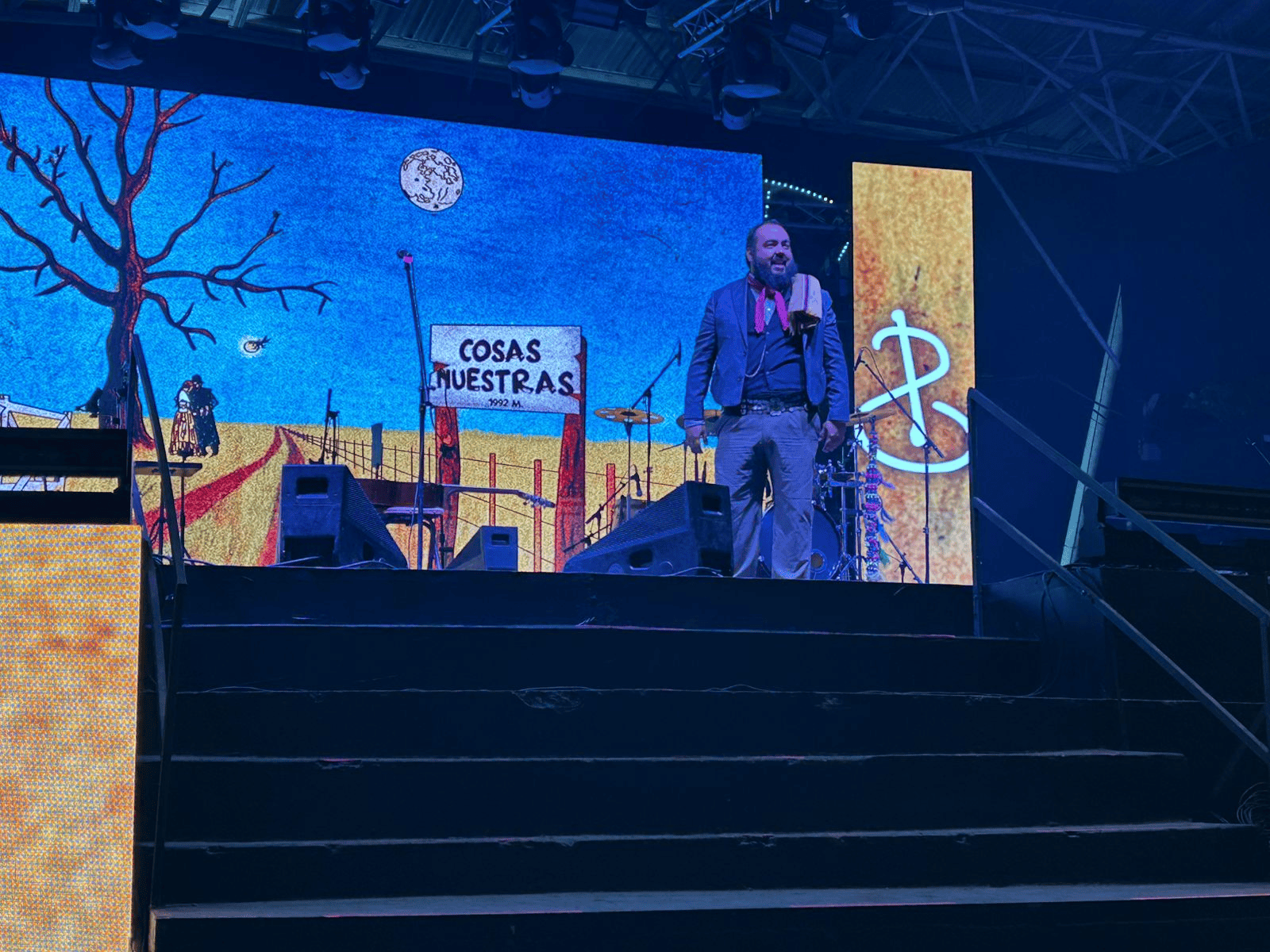 Autenticidad y emoción: “Pancho” Santarén cantó en casa