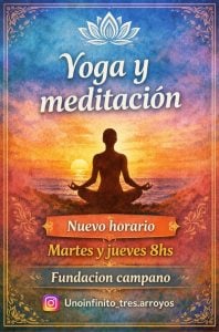 Nuevo horario para la propuesta de Yoga y Meditación en La Campano