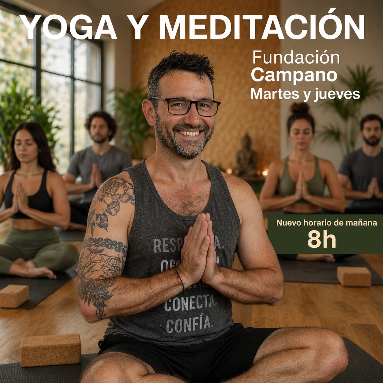 Nuevo horario para la propuesta de Yoga y Meditación en La Campano