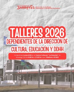 Abren las inscripciones para los talleres gratuitos del Centro Cultural La Estación