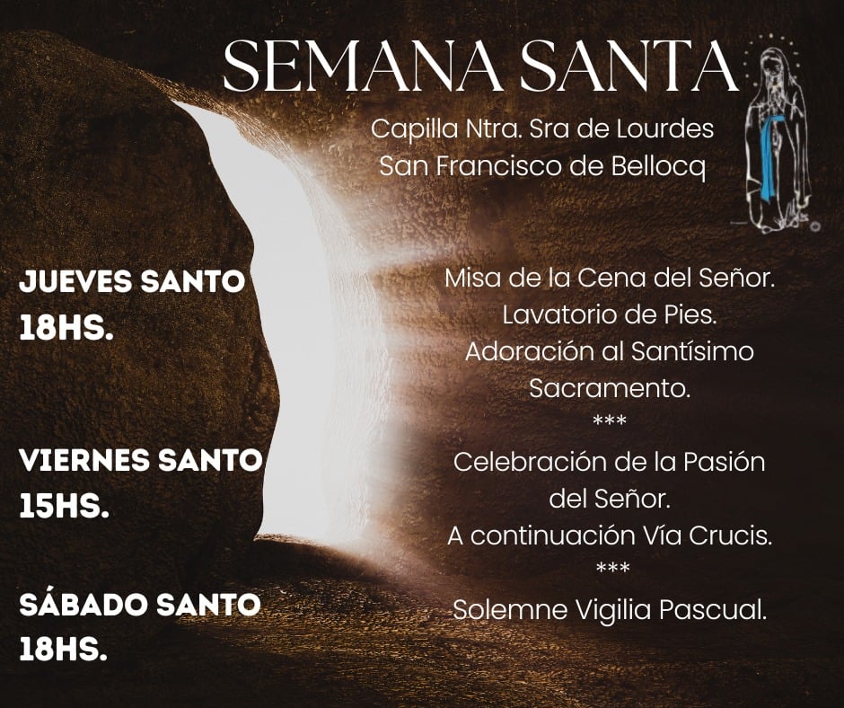 San Francisco de Bellocq se prepara para las celebraciones de Semana Santa