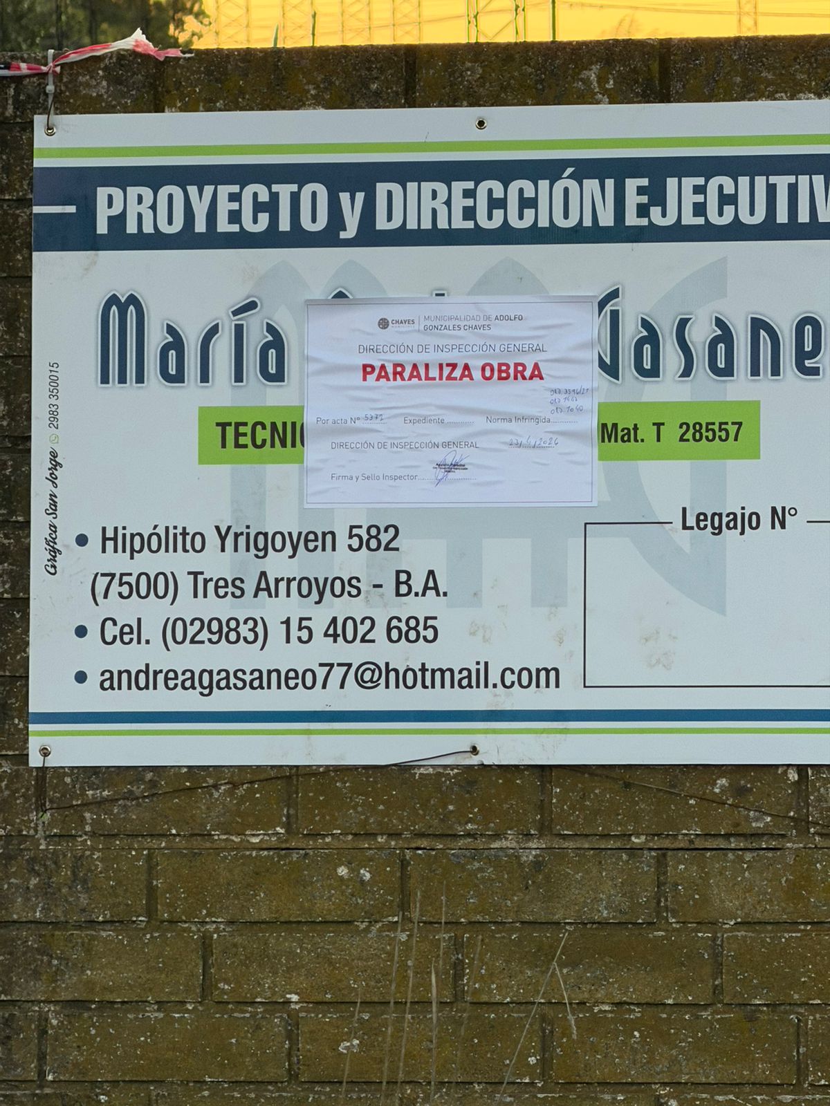 Chaves: La Liga de Comercio acompañó la decisión del municipio de paralizar una obra