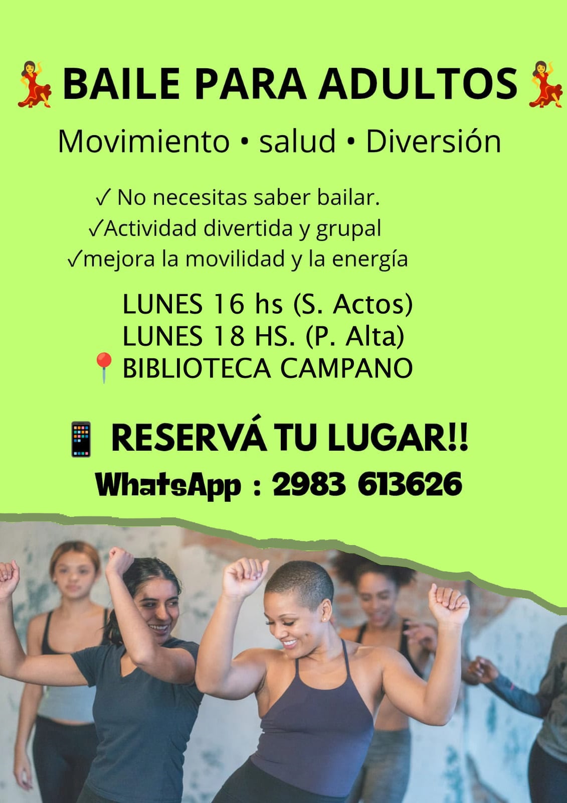 Nuevo Taller de Baile en la Campano