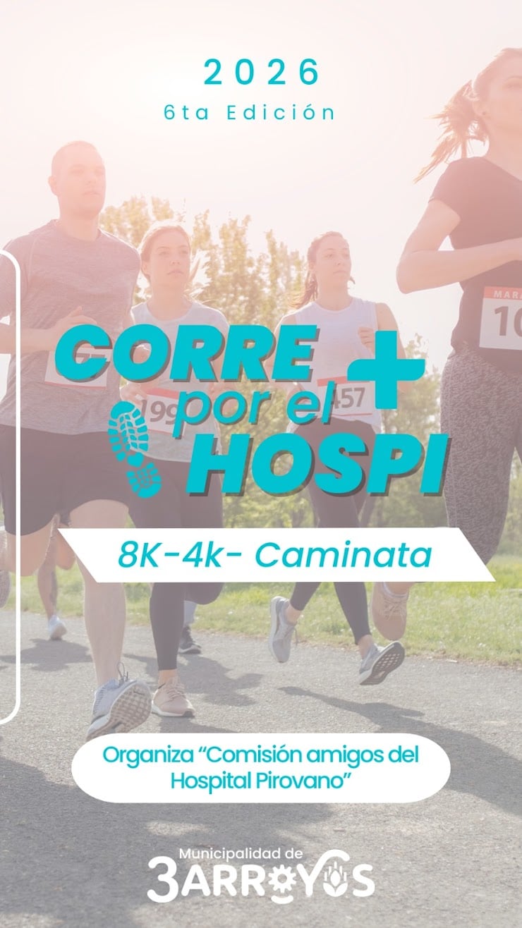 Tres Arroyos corre por el Hospi: una invitación a cuidar lo que es de todos