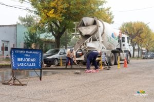 Plan de Bacheo en marcha en San Cayetano