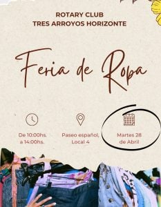 Feria de ropa del Rotary Horizonte en el Paseo Español