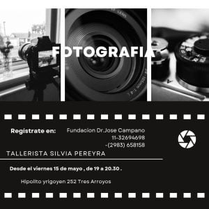 Empezaron las inscripciones al Taller de Fotografía en La Campano