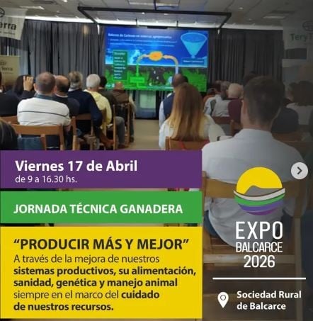 Jornada Técnica Ganadera en la Expo Balcarce 2026 