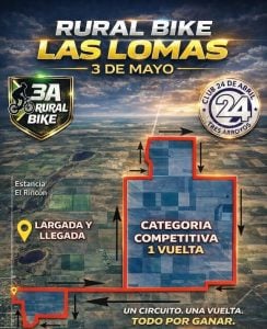 Club Tres Arroyos 24 de Abril organiza su segundo rural bike “Las Lomas”