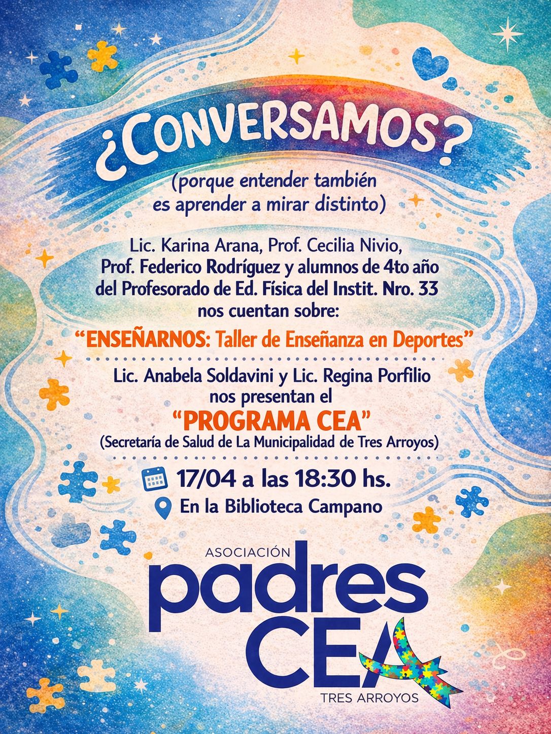 (audio) Jornada de intercambio y aprendizaje sobre autismo en la Biblioteca Campano