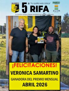 Verónica Samartino ganó el segundo sorteo mensual de la rifa de Olimpo