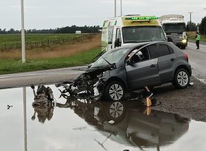 Impactante accidente rutero: Una mujer y dos menores trasladados al Hospital