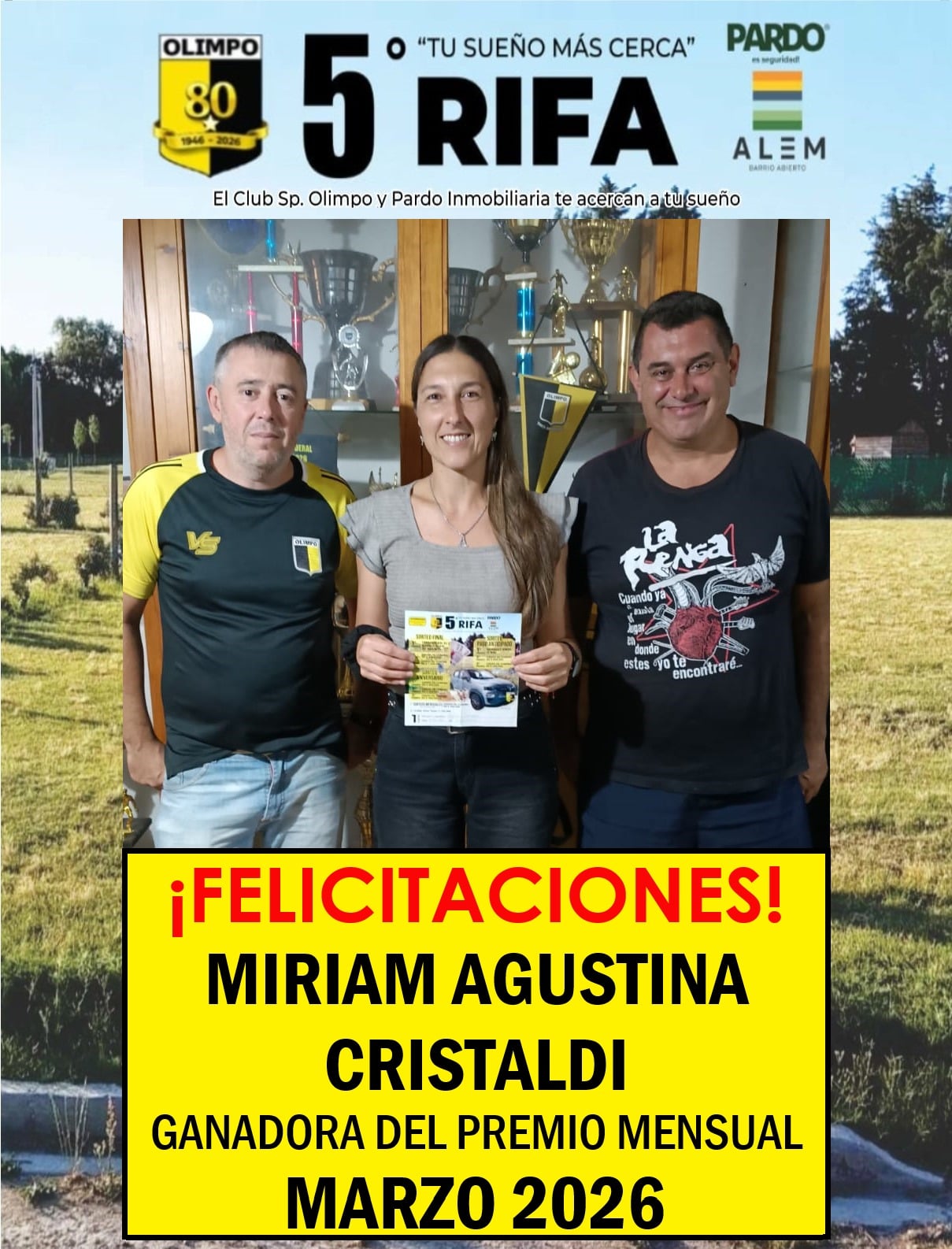 Olimpo Rifa Tu Sueño Más Cerca: Miriam ganó el primer premio mensual