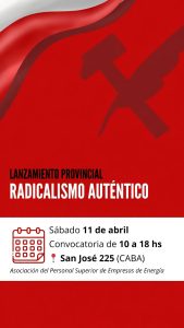 Lanzan la línea “Radicalismo Auténtico”