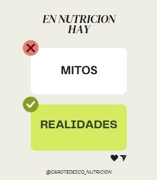 Mitos y verdades de la alimentación