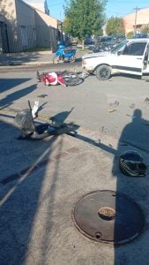 Choque en Bernardo Irigoyen y Lamadrid