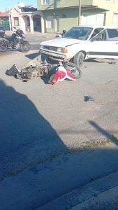 Choque en Bernardo Irigoyen y Lamadrid