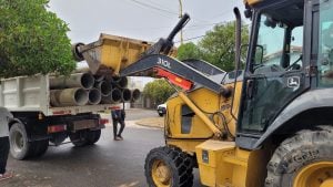 Comienza, en Claromecó, una obra de desagües para mejorar los problemas de escurrimiento de agua