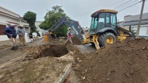 Comienza, en Claromecó, una obra de desagües para mejorar los problemas de escurrimiento de agua