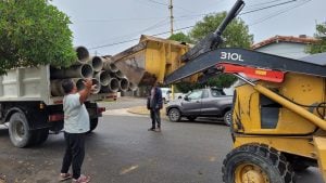 Comienza, en Claromecó, una obra de desagües para mejorar los problemas de escurrimiento de agua