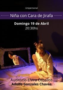 “Niña con Cara de Jirafa” llega a Chaves con una propuesta teatral