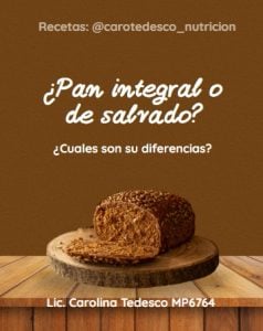 Pan de salvado o Integral ¿es lo mismo?