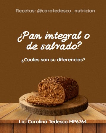 Pan de salvado o Integral ¿es lo mismo?