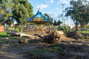 Comenzó la primera etapa del nuevo paseo de artesanos en Monte Hermoso
