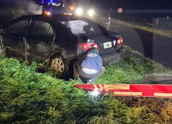 Matías Cirone se accidentó en ruta 88 a causa de la lluvia. Se fracturó el tobillo y será operado