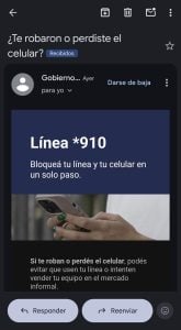 Hackean celulares con un falso correo: “Línea *910”.