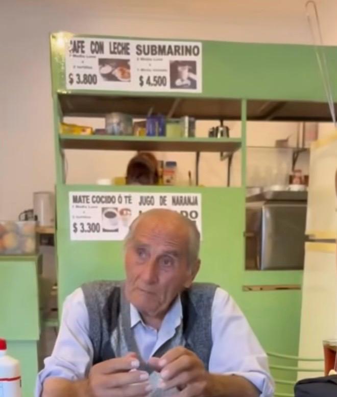 (audio)Jubilado salteño de 89 años abrió cafetería y es furor