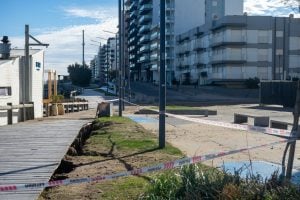 Monte Hermoso: Trabajos en la ciudad luego de la última sudestada