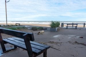 Monte Hermoso: Trabajos en la ciudad luego de la última sudestada