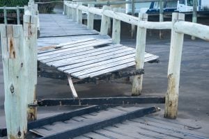 Monte Hermoso: Trabajos en la ciudad luego de la última sudestada