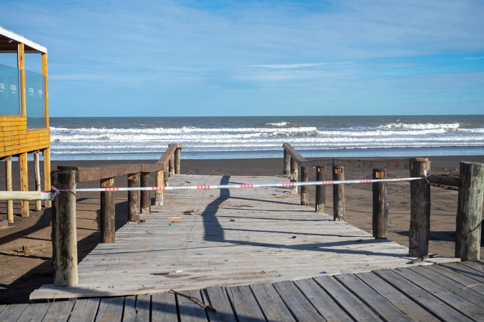 Monte Hermoso: Trabajos en la ciudad luego de la última sudestada